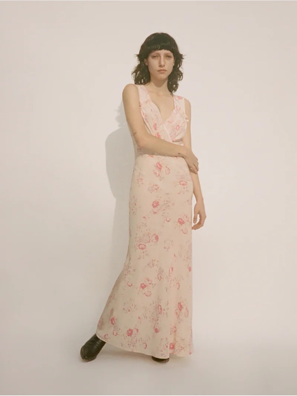 Réalisation Par Ivy Dress in Eden Pink Floral Maxi Dress Size M